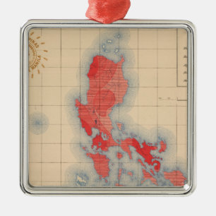 Ornement Carré Argenté Aucuns signes de Temblores de 6 distributions