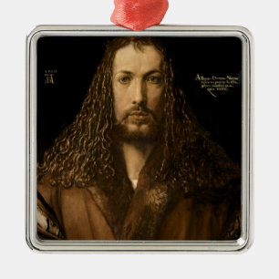 Ornement Carré Argenté Autoportrait à l'âge de vingt-huit, 1500