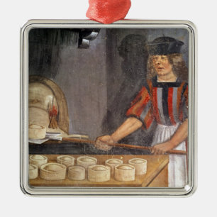 Ornement Carré Argenté Baker