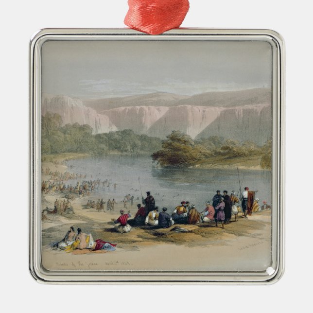 Ornement Carré Argenté Banques de la Jordanie (Devant)