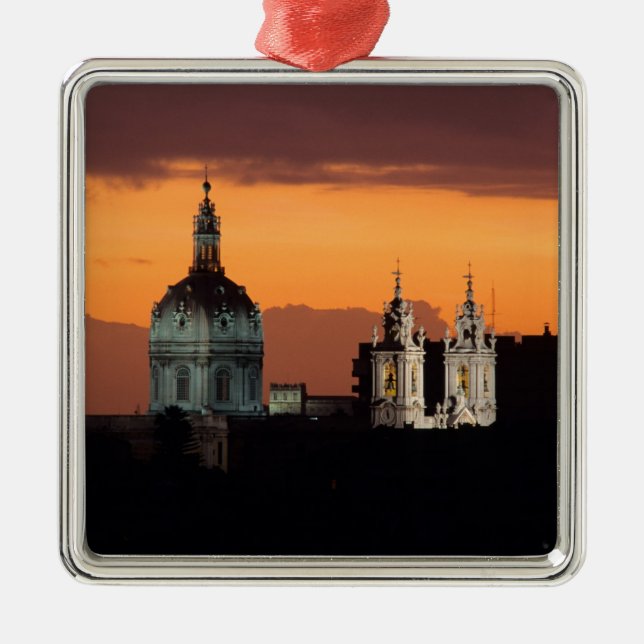 Ornement Carré Argenté Basilique da Estrela, Bairro Alto, Lisbonne, (Devant)