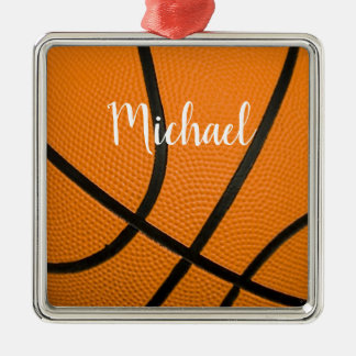 Ornement Carré Argenté Basket