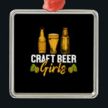 Ornement Carré Argenté Bateau à bière Bateau à bière Filles à bière Anniv<br><div class="desc">Bateau à bière Bateau à bière Filles à bière Anniversaire</div>