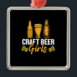 Ornement Carré Argenté Bateau à bière Bateau à bière Filles à bière Anniv<br><div class="desc">Bateau à bière Bateau à bière Filles à bière Anniversaire</div>