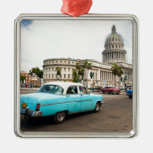 Ornement Carré Argenté Bâtiment de capitol à La Havane