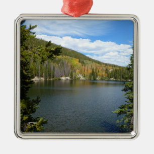 Ornement Carré Argenté Bear Lake à Rocky Mountain National Park