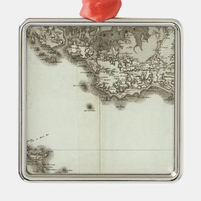 Ornement Carré Argenté BelleIsle (Devant)