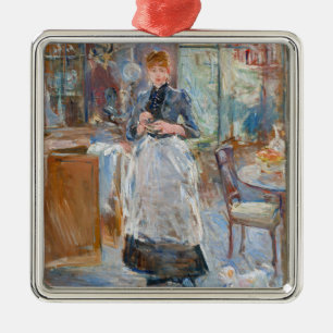 Ornement Carré Argenté Berthe Morisot - Dans la salle à manger