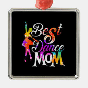 Ornement Carré Argenté Best Dance Maman