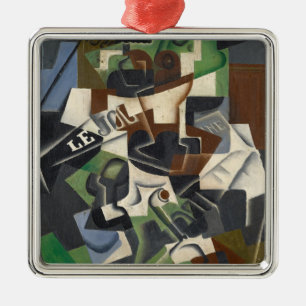 Ornement Carré Argenté Bowl, Pipe and Journal, 1917