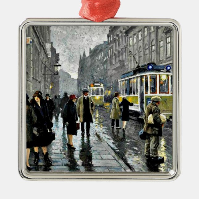 Ornement Carré Argenté Bredgade, Copenhague (Devant)