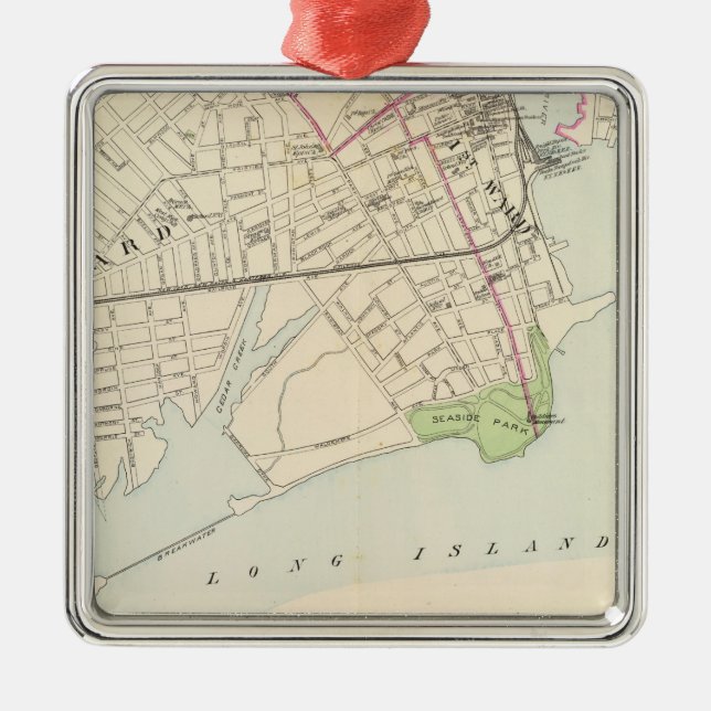 Ornement Carré Argenté Bridgeport, sud (Devant)