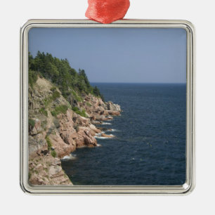 Ornement Carré Argenté Canada, Nouvelle-Écosse, île du Cap-Breton, Cabot