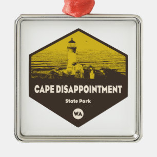 Ornement Carré Argenté Cape Disnomination State Park Washington