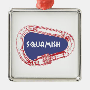 Ornement Carré Argenté Carabinier Escalade Squamish