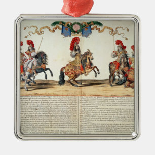 Ornement Carré Argenté Carrousel par l'avant de Louis XIV de Tuileries