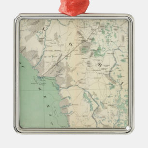 Ornement Carré Argenté Carte Gén XI