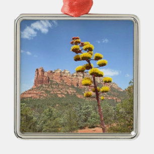 Ornement Carré Argenté Cathédrale Rock Sedona Arizona