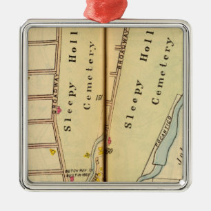 Ornement Carré Argenté Cavité somnolente, New York