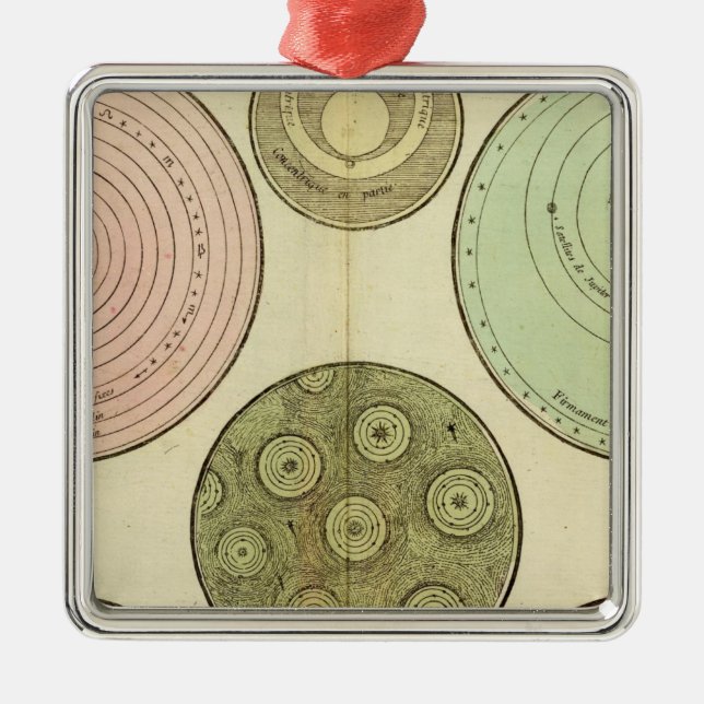 Ornement Carré Argenté Céleste (Devant)