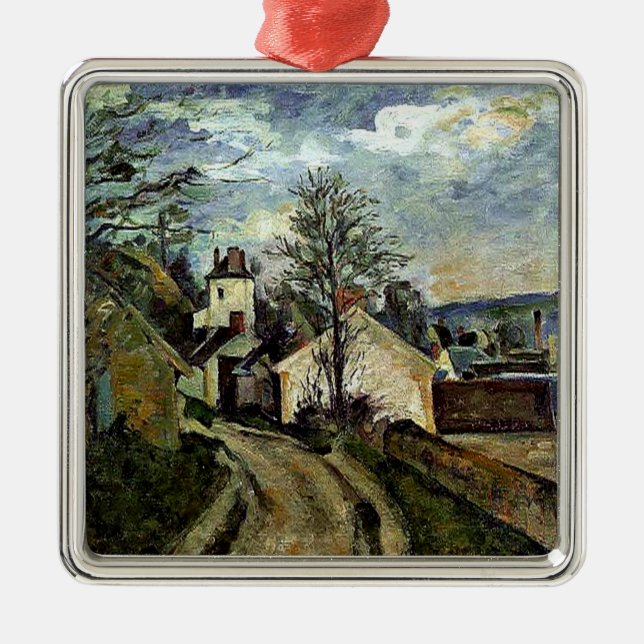 Ornement Carré Argenté Cezanne - Maison du Dr Gachet à Auvers (Devant)