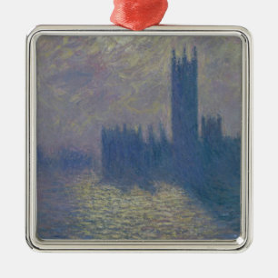Ornement Carré Argenté Chambres de Claude Monet   du Parlement, ciel