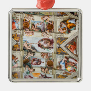 Ornement Carré Argenté Chapelle Sixtine Michelangelo - Vatican, Rome, Ita