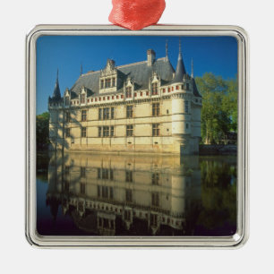 Ornement Carré Argenté Château d'Azay-le-Rideau, Indre-et-Loire,