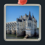 Ornement Carré Argenté Château de Chenonceau dans la vallée de la Loire -<br><div class="desc">Le Château de Chenonceau dans la vallée de la Loire sur le Cher</div>