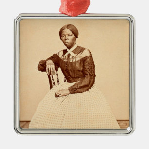 Ornement Carré Argenté Chemin de fer clandestin Abolitionniste Harriet Tu