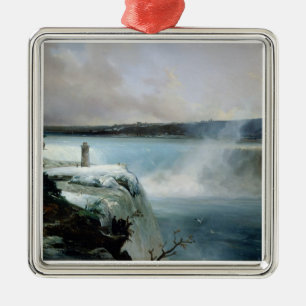 Ornement Carré Argenté Chutes du Niagara, c.1837-40 (huile sur la toile)
