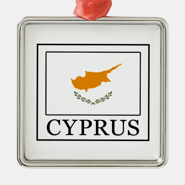 Ornement Carré Argenté Chypre (Devant)