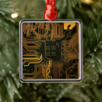 Circuit imprimé Cyber Orange motif de piste en art