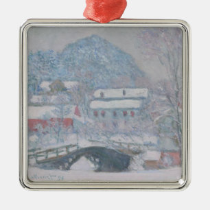Ornement Carré Argenté Claude Monet
