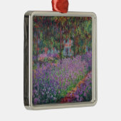Ornement Carré Argenté Claude Monet| Le jardin de l'artiste à Giverny (Droite)