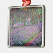 Ornement Carré Argenté Claude Monet| Le jardin de l'artiste à Giverny (Gauche)