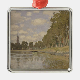 Ornement Carré Argenté Claude Monet Zaandam 1871