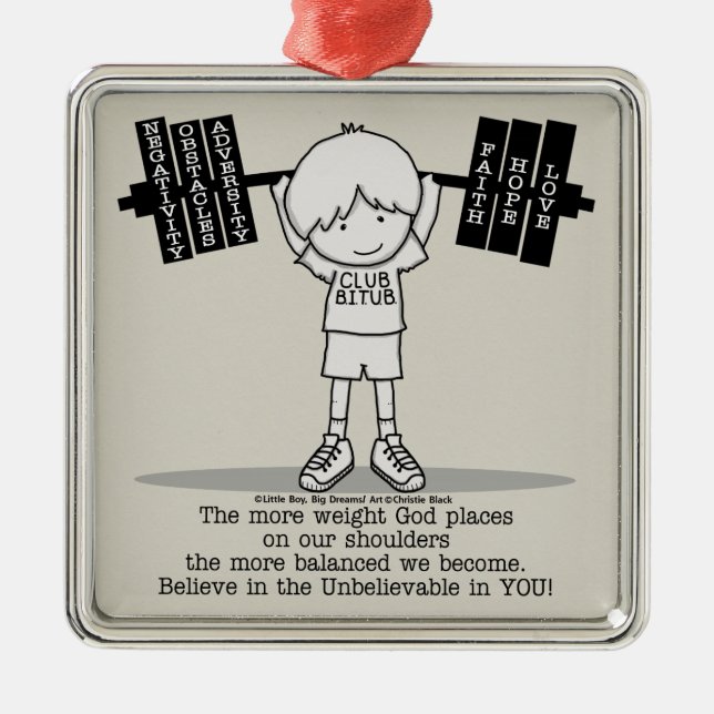 Ornement Carré Argenté Club BITUB- plus équilibré (Devant)