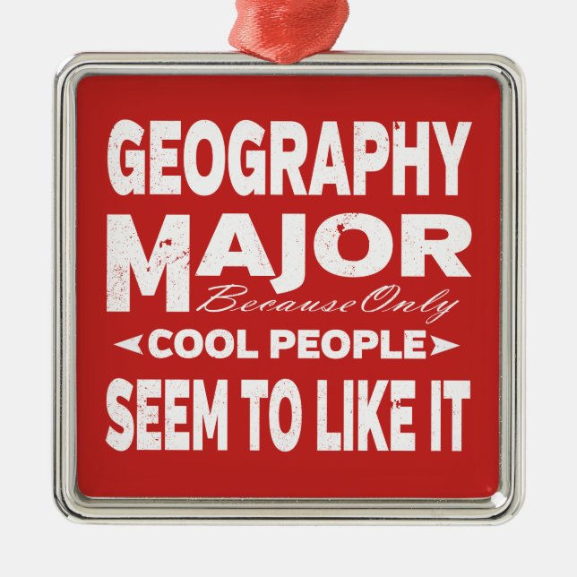 Ornement Carré Argenté Collège De Géographie Grand Seulement Cool Les Gen (Devant)