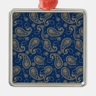 Ornement Carré Argenté Coloré