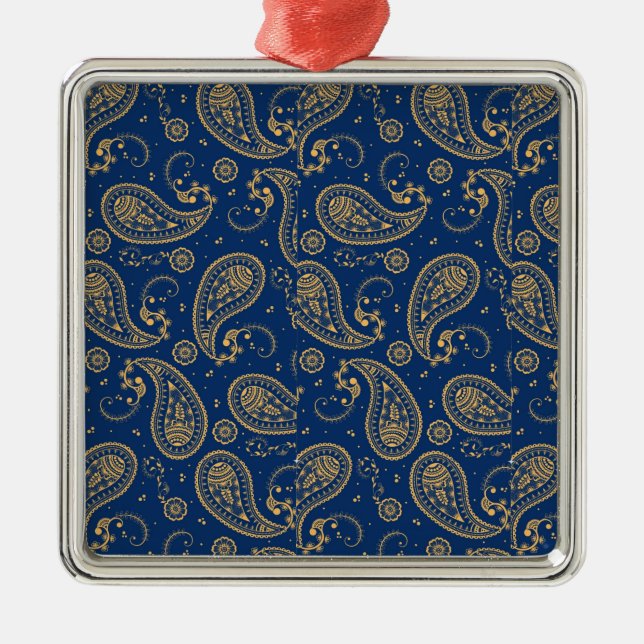 Ornement Carré Argenté Coloré (Devant)