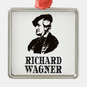 Ornement Carré Argenté Compositeur de musique classique Richard Wagner Cl