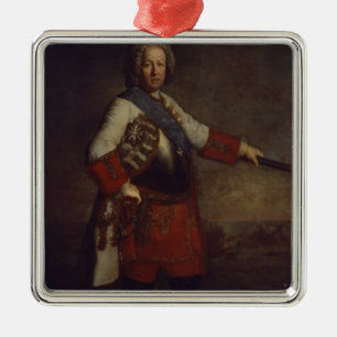 Ornement Carré Argenté Compte Friedrich Heinrich von Seckendorf, 1720