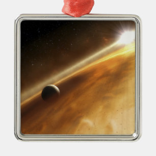 Ornement Carré Argenté Concept de l'artiste de la star Fomalhaut