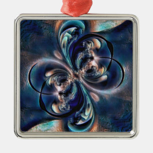 Ornement Carré Argenté Conception