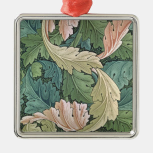 Ornement Carré Argenté "Conception du papier peint des acanthes, 1875