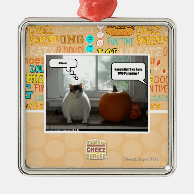 Ornement Carré Argenté Cool d'acte (Devant)