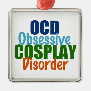 Ornement Carré Argenté Cosplay mignon