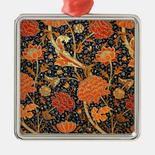 Ornement Carré Argenté Cray, un beau design vintage William Morris