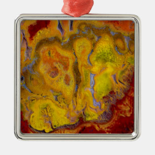 Ornement Carré Argenté Crayola Jasper